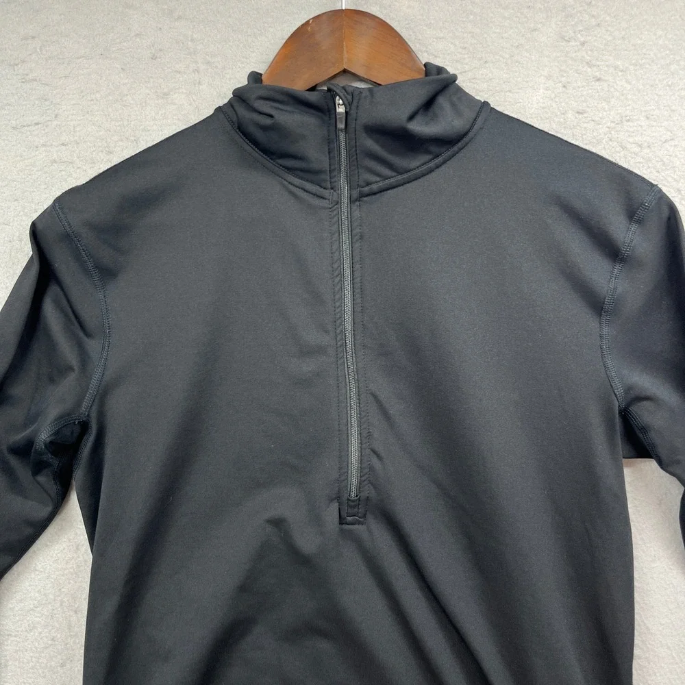 Nike Pro Pullover Womens L Black Dri-FIT Half Zip Sporty Running Training Top